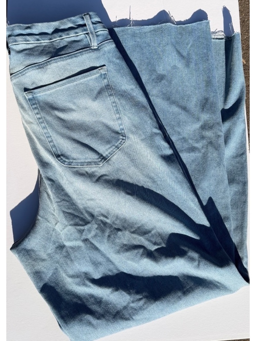 NWOT Good American Soft tech Good Waist Palazzo denim jeans size 16